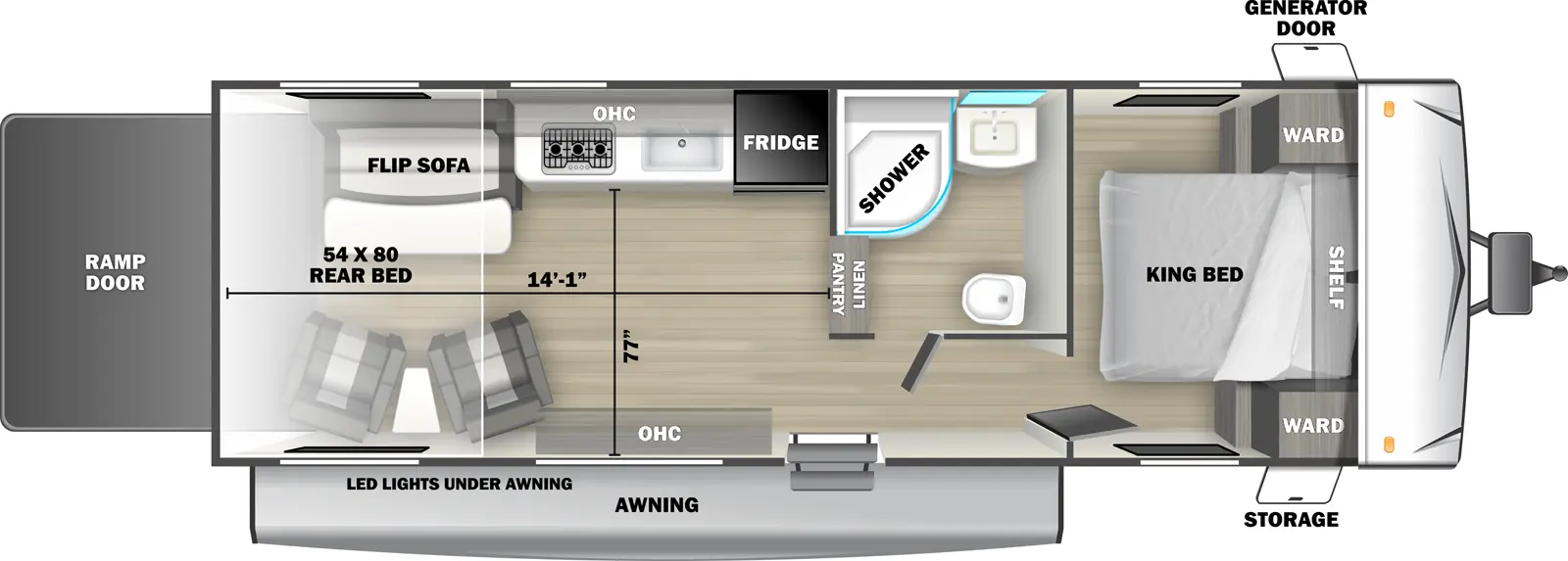 Sandstorm 2530SRE - DSO Floorplan